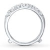 Thumbnail Image 2 of Previously Owned Diamond Enhancer Ring 1-1/2 ct tw Round-cut Diamonds 14K White Gold