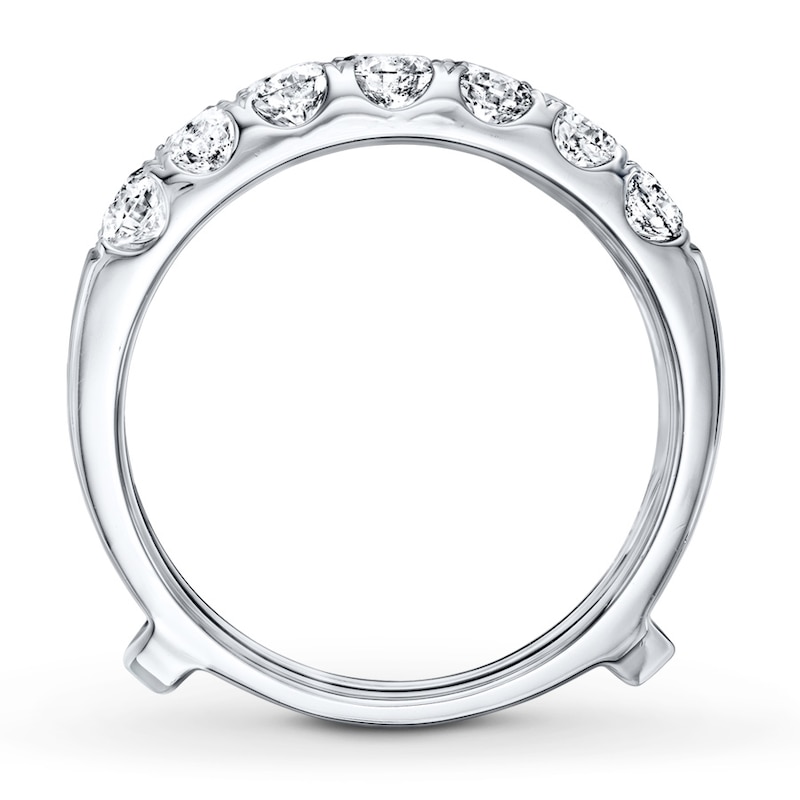 Main Image 2 of Previously Owned Diamond Enhancer Ring 1-1/2 ct tw Round-cut Diamonds 14K White Gold
