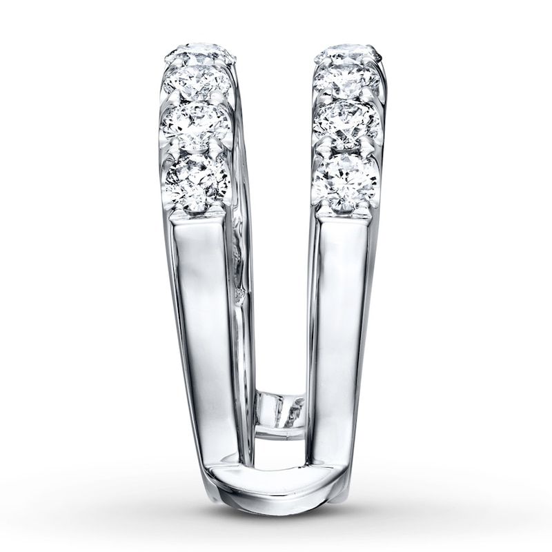 Main Image 3 of Previously Owned Diamond Enhancer Ring 1-1/2 ct tw Round-cut Diamonds 14K White Gold