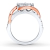 Thumbnail Image 2 of Previously Owned Ever Us Two-Stone Anniversary Ring 1 ct tw Round-cut Diamonds 14K Two-Tone Gold