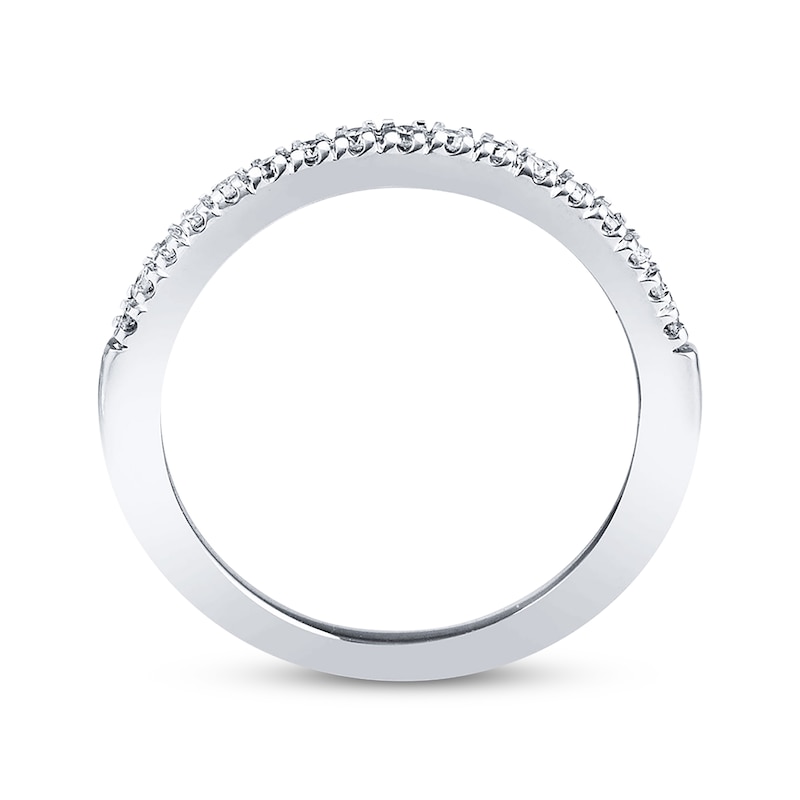 Main Image 3 of Previously Owned Ever Us Diamond Wedding Band 1/6 ct tw Round-cut 14K White Gold