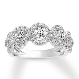 Previously Owned Diamond Anniversary Band 1-1/4 ct tw Round-cut 14K White Gold