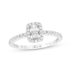 Thumbnail Image 1 of Previously Owned Ever Us Diamond Ring 3/8 ct tw Princess/Round 10K White Gold