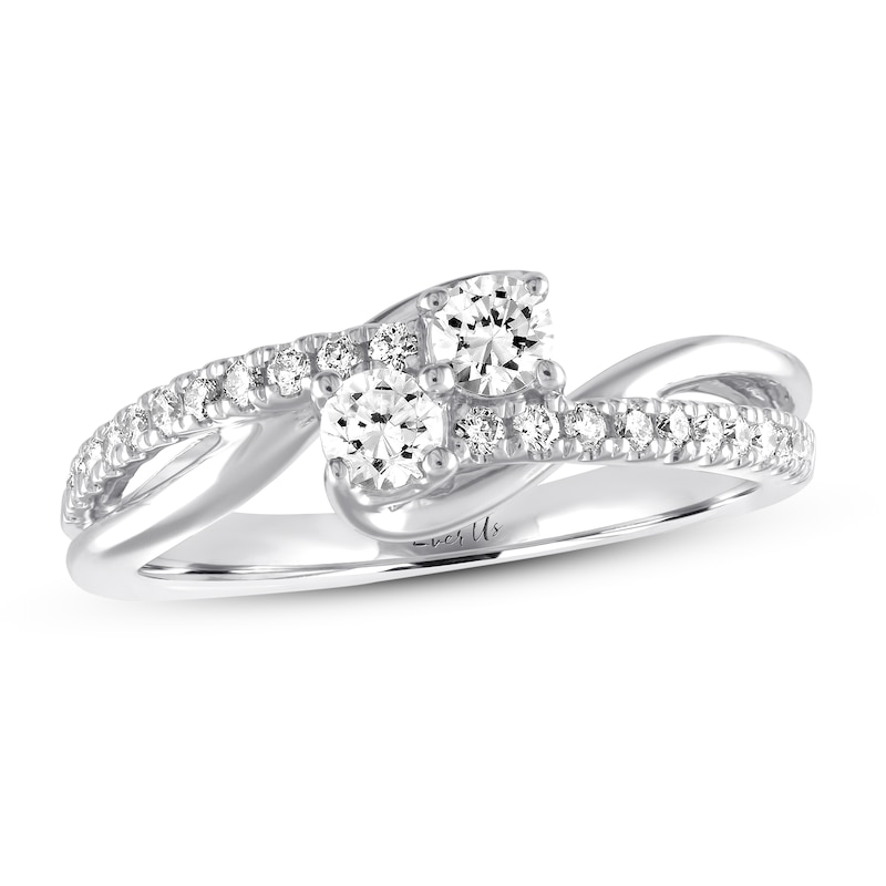 Previously Owned Ever Us Diamond Engagement Ring 1/2 ct tw Round-cut 14K White Gold