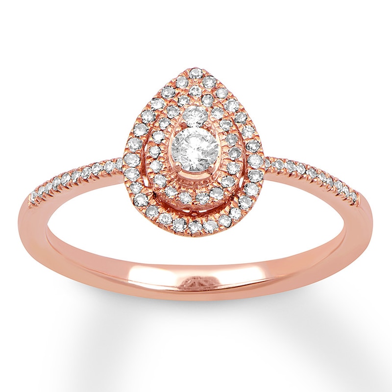Main Image 1 of Previously Owned Diamond Fashion Ring 1/4 Carat tw 10K Rose Gold