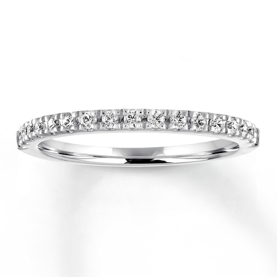 Previously Owned Diamond Wedding Band 1/4 ct tw Round-cut 14K White Gold