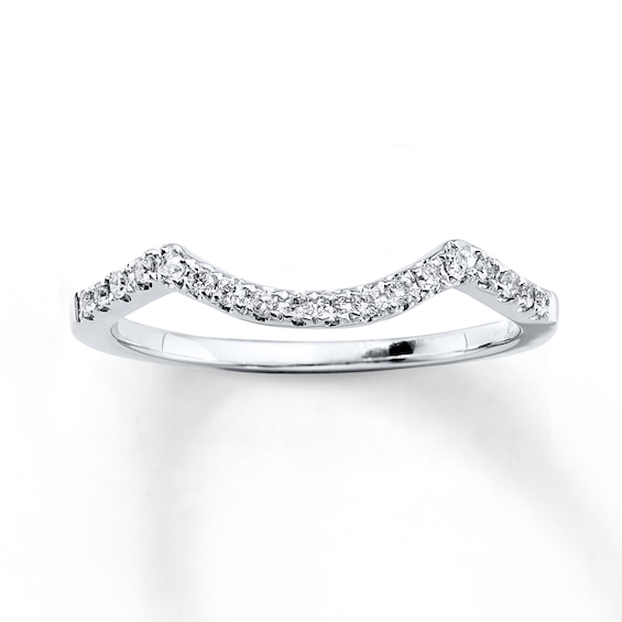 Previously Owned Diamond Wedding Band 1/8 ct tw Round-cut 14K White Gold