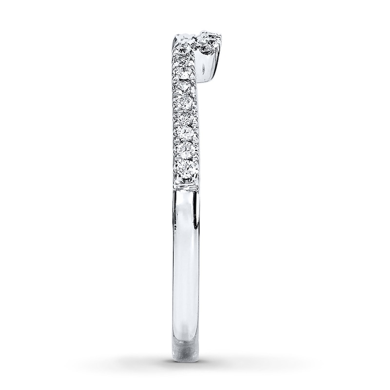 Main Image 3 of Previously Owned Diamond Wedding Band 1/6 ct tw Round-cut 14K White Gold