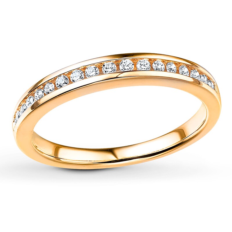 Main Image 1 of Previously Owned Diamond Wedding Band 1/5 ct tw Round-cut 14K Yellow Gold
