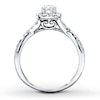 Thumbnail Image 2 of Previously Owned Bridal Ring 1/2 ct tw Round-cut 10K White Gold