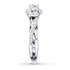 Thumbnail Image 3 of Previously Owned Bridal Ring 1/2 ct tw Round-cut 10K White Gold