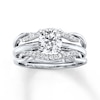 Previously Owned Diamond Enhancer Ring 1/5 ct tw Round-cut 14K White Gold