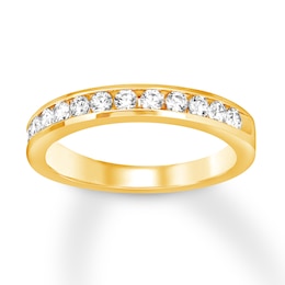 Previously Owned Diamond Anniversary Band 1/2 ct tw Round-cut 10K Yellow Gold