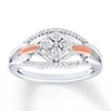 Thumbnail Image 0 of Previously Owned Diamond Fashion Ring 1/10 ct tw Sterling Silver & 10K Rose Gold