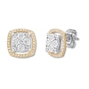 Thumbnail Image 2 of Previously Owned Diamond Earrings 1/3 ct tw Round-cut 10K Two-Tone Gold