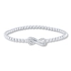 Thumbnail Image 1 of Previously Owned Diamond Infinity Bracelet 1/5 ct tw Round-cut Sterling Silver