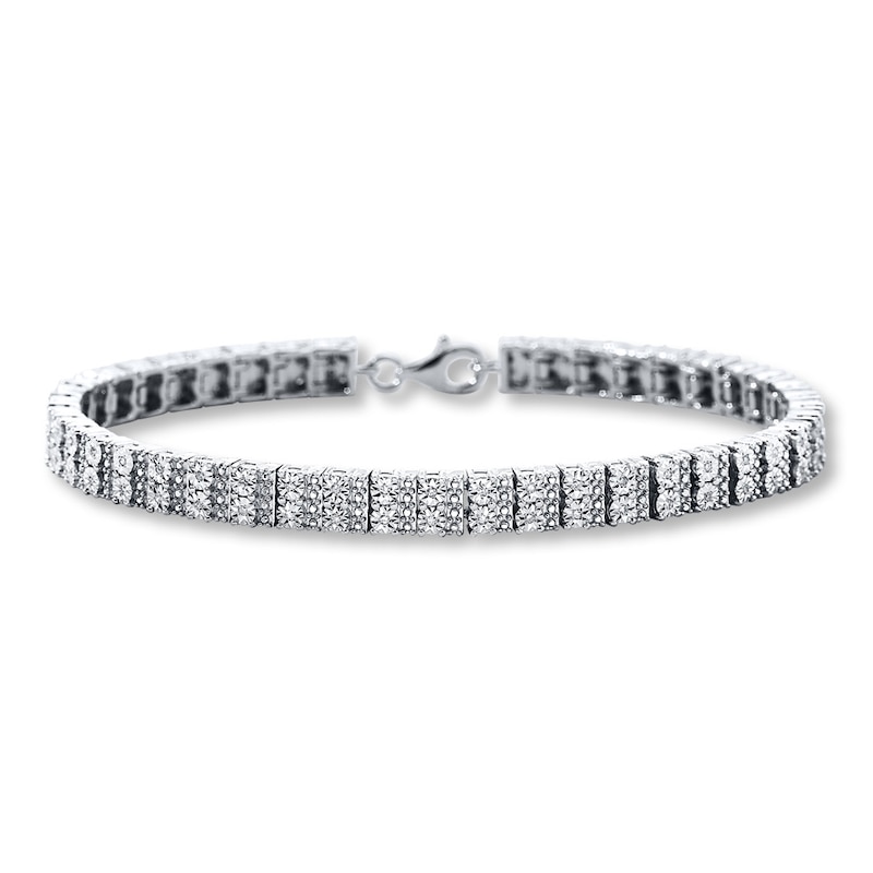 Previously Owned Diamond Bracelet 1/4 ct tw Round-cut Sterling Silver
