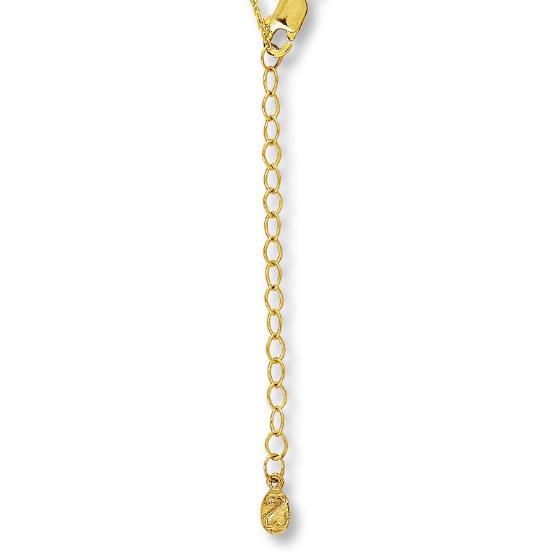 Main Image 3 of Previously Owned Diamond Necklace 1/4 ct tw 10K Yellow Gold