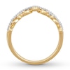 Thumbnail Image 2 of Previously Owned Diamond Chevron Ring 1/10 ct tw Round-cut 10K Yellow Gold