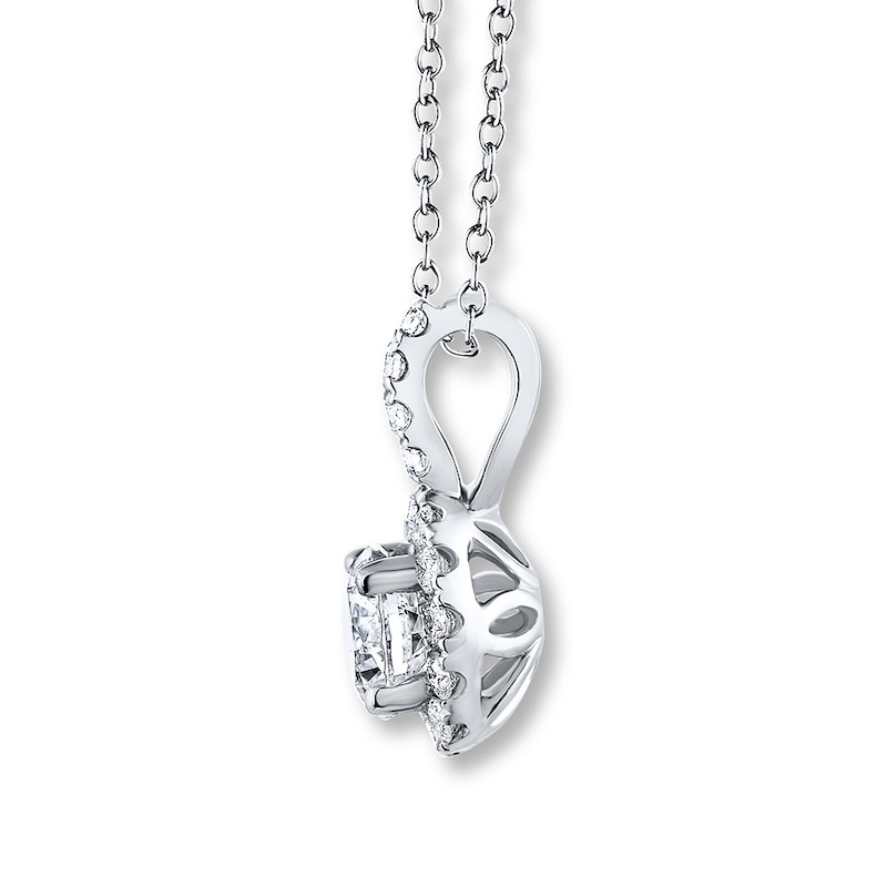 Main Image 2 of Previously Owned THE LEO Diamond Necklace 5/8 ct tw Diamonds 14K White Gold