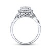 Thumbnail Image 3 of Previously Owned Engagement Ring 1 ct tw Round-cut Diamonds 14K White Gold