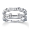 Thumbnail Image 1 of Previously Owned Diamond Enhancer Ring 1/2 ct tw Round-cut 14K White Gold Size 9.5