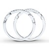 Thumbnail Image 2 of Previously Owned Diamond Wedding Band 3/8 ct tw Round-cut 14K White Gold - Size 11.75
