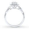 Thumbnail Image 2 of Previously Owned Diamond Engagement Ring 1-3/8 ct tw Round-cut 14K White Gold Size 3.75