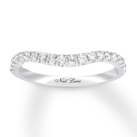 Previously Owned Neil Lane Diamond Wedding Band 3/8 ct tw Round-cut 14K White Gold Size 4.5