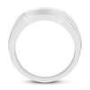 Thumbnail Image 2 of Previously Owned Men's Diamond Wedding Band 1/2 ct tw Round-cut 10K White Gold Size 12