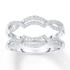 Thumbnail Image 1 of Previously Owned Diamond Enhancer Ring 1/3 ct tw Round-cut 14K White Gold Size 4