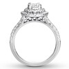 Thumbnail Image 2 of Previously Owned Diamond Engagement Ring 1-1/4 ct tw Round-cut 14K White Gold Size 3.75