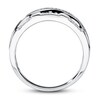 Thumbnail Image 2 of Previously Owned Men's Band 1/2 ct tw Round-cut Diamonds 10K White Gold - Size 6