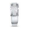 Thumbnail Image 2 of Previously Owned Men's Band 1/2 ct tw Round-cut Diamonds 10K White Gold - Size 6