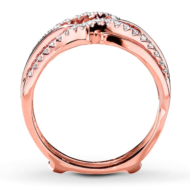 Main Image 2 of Previously Owned Diamond Enhancer Ring 1/4 ct tw Round-cut 14K Rose Gold Size 11.5