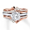 Thumbnail Image 4 of Previously Owned Diamond Enhancer Ring 1/4 ct tw Round-cut 14K Rose Gold Size 11.5