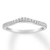 Thumbnail Image 1 of Previously Owned Diamond Wedding Band 1/6 ct tw Round-cut 14K White Gold - Size 8.75