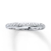 Thumbnail Image 1 of Previously Owned Diamond Wedding Band Round-cut 10K White Gold Size 10