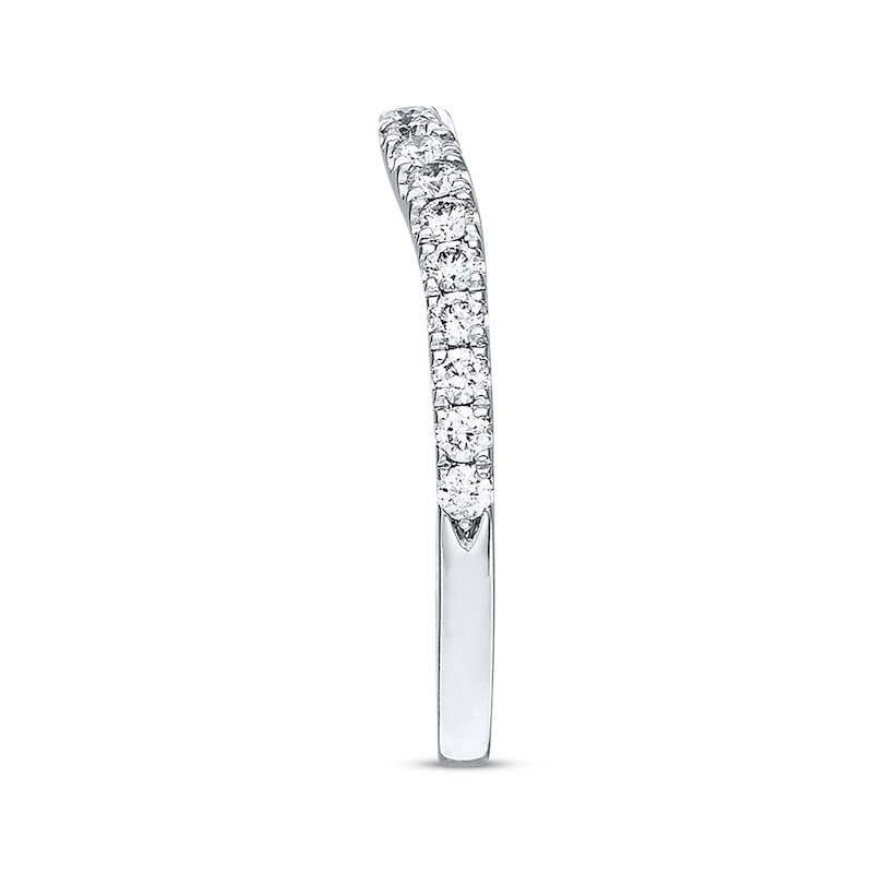 Main Image 2 of Previously Owned Neil Lane Wedding Band 3/8 ct tw Round-cut Diamonds 14K White Gold - Size 4.75