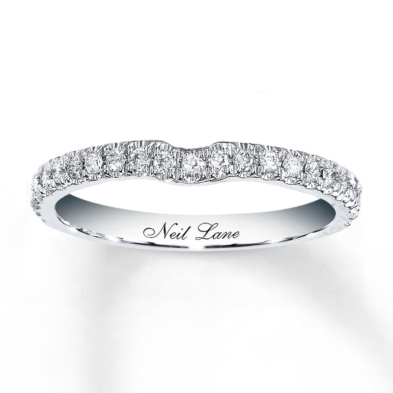 Main Image 1 of Previously Owned Neil Lane Wedding Band 1/5 ct tw Diamonds 14K White Gold Size 4.75