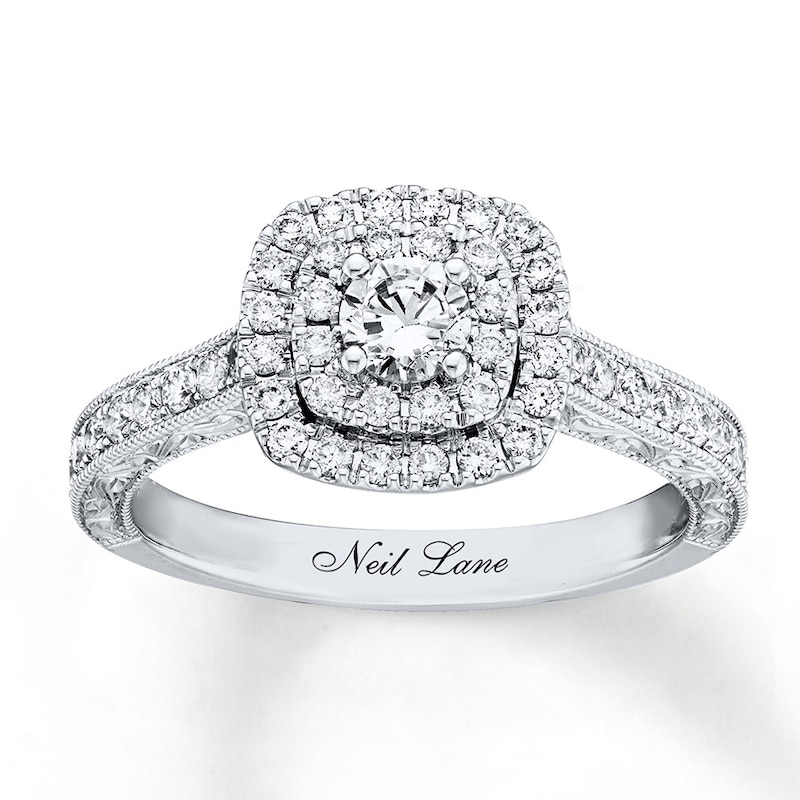 Main Image 1 of Previously Owned Neil Lane Engagement Ring 7/8 ct tw Diamonds 14K White Gold - Size 4.25