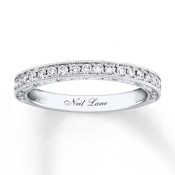 Previously Owned Neil Lane Bridal Wedding Band 1/3 ct tw Diamonds 14K White Gold 4.25