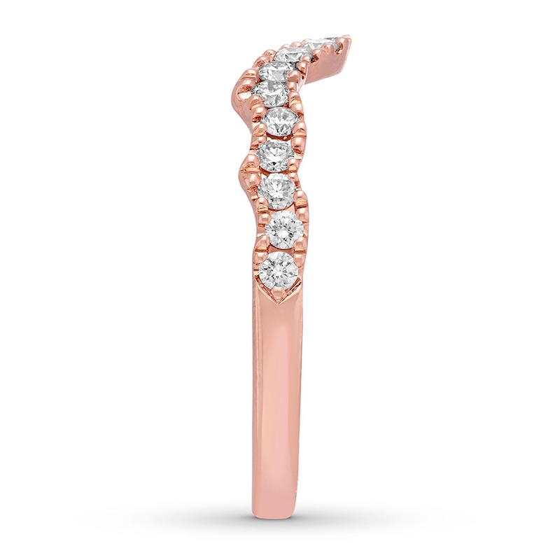 Main Image 3 of Previously Owned Neil Lane Diamond Wedding Band 1/3 ct tw 14K Rose Gold - Size 3.25