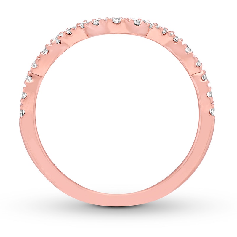 Main Image 2 of Previously Owned Neil Lane Diamond Wedding Band 1/3 ct tw 14K Rose Gold Size 5.5