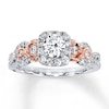 Thumbnail Image 1 of Previously Owned Diamond Engagement Ring 1 ct tw Round-cut 14K Two-Tone Gold - Size 10