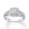 Thumbnail Image 1 of Previously Owned Diamond Ring 1/2 ct tw 10K White Gold - Size 9.75