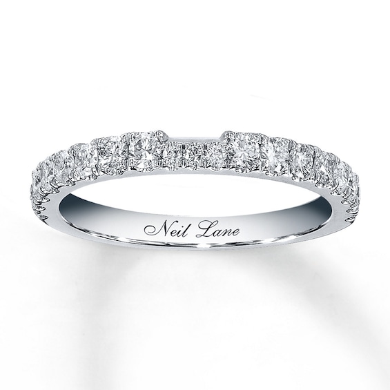 Previously Owned Neil Lane Wedding Band 1/2 ct tw Diamonds 14K White Gold Size 8.5