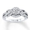 Thumbnail Image 1 of Previously Owned THE LEO Engagement Ring 1 ct tw Round-cut Diamonds 14K White Gold Size 9