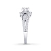 Thumbnail Image 3 of Previously Owned THE LEO Engagement Ring 1 ct tw Round-cut Diamonds 14K White Gold Size 9