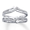 Thumbnail Image 1 of Previously Owned Diamond Enhancer Ring 1/4 ct tw Round-cut 14K White Gold - Size 3.25